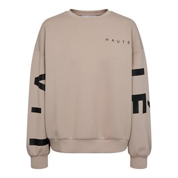 Haute L \' Amitié - Maxi Split Logo Sweat - BeigeHaute L \' Amitié - Maxi Split Logo Sweat - Beige